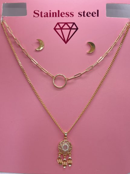 collar de dos y tres caidas